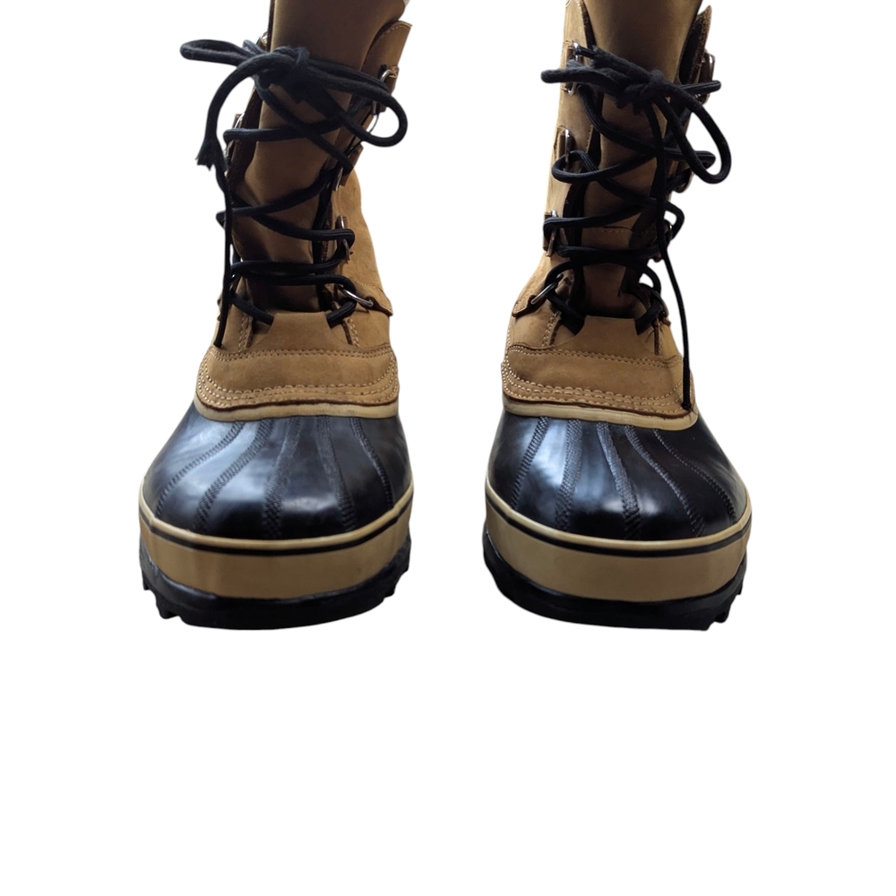 Sorel Tan and Black Rain & Snow Boots Waterproof Durable Design